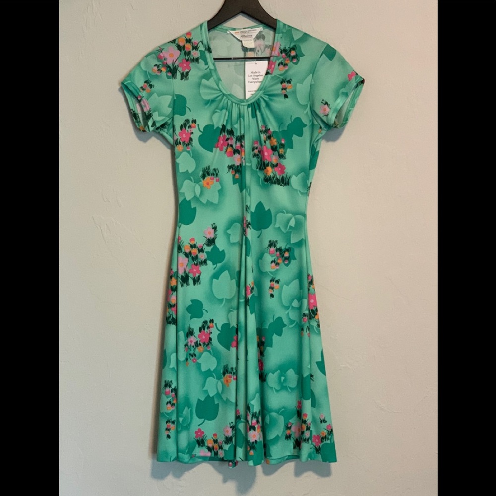 70s floral deadstock dress